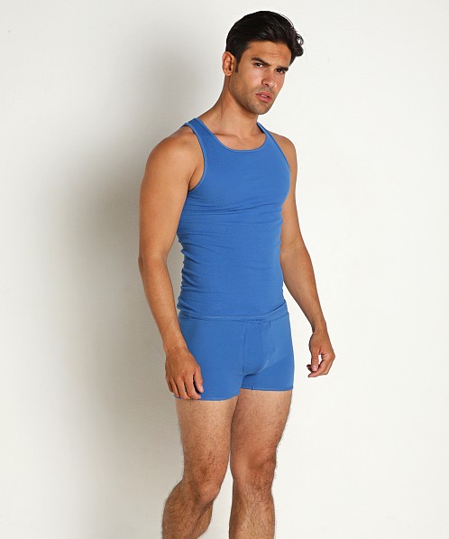 Go Softwear Zion OverDye Ribbed Tank Top Cobalt