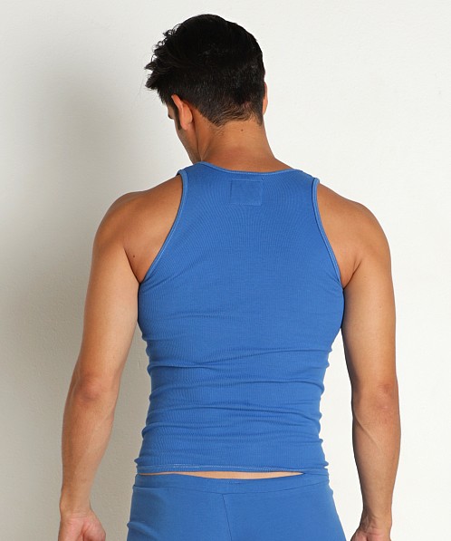 Go Softwear Zion OverDye Ribbed Tank Top Cobalt