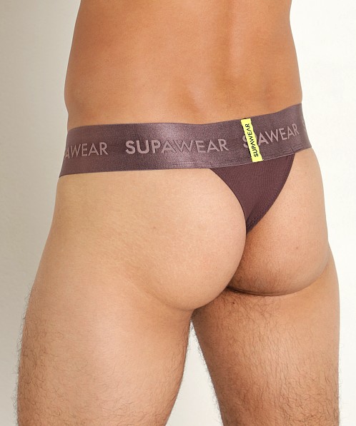 Supawear Ribbed Thong Peppercorn