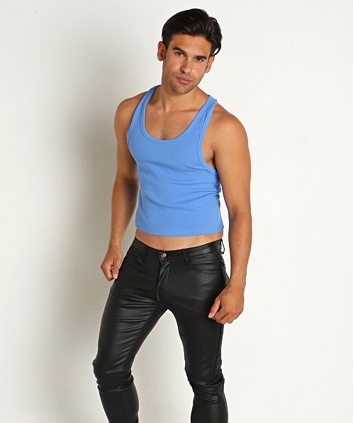 Supawear Ribbed Cropped Tank Top Marina