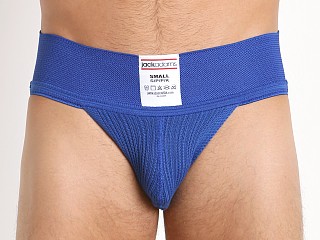 Model in royal Jack Adams Classic Athletic Jockstrap