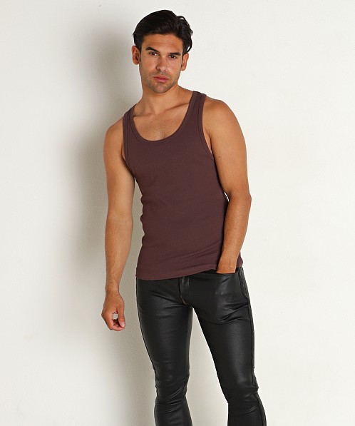 Supawear Ribbed Tank Top Peppercorn