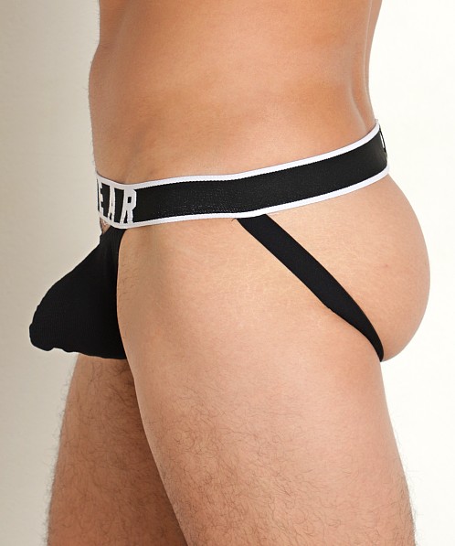 Supawear Ribbed Slashed Jock Black