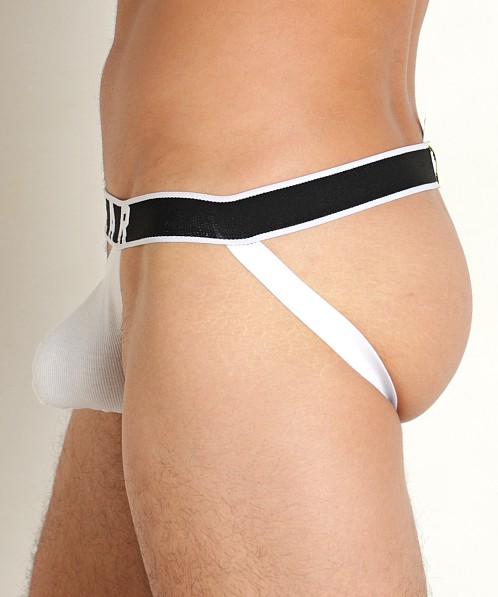 Supawear Ribbed Slashed Jock White