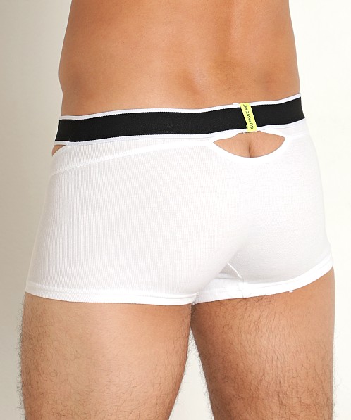 Supawear Ribbed Slashed Trunk White