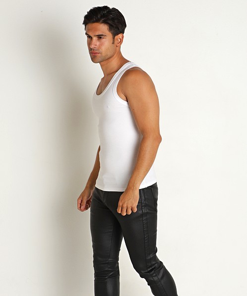 Supawear Ribbed Tank Top White