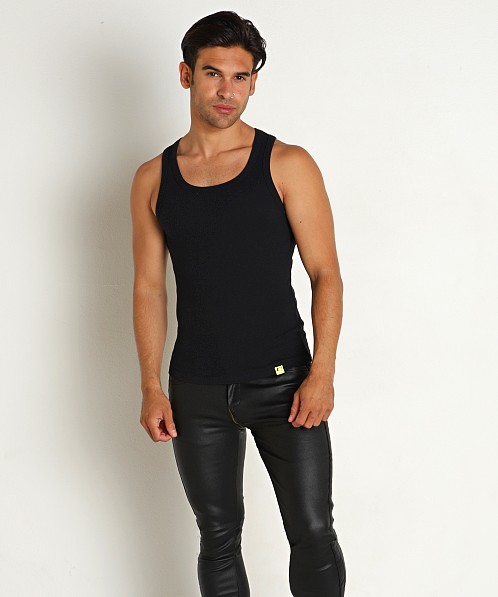 Supawear Ribbed Tank Top Black