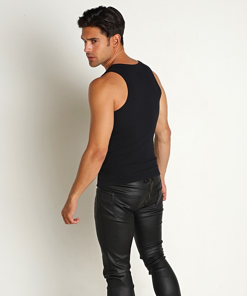 Supawear Ribbed Tank Top Black