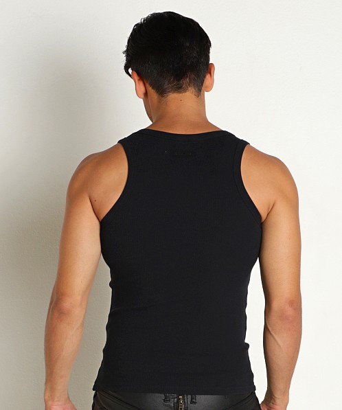 Supawear Ribbed Tank Top Black