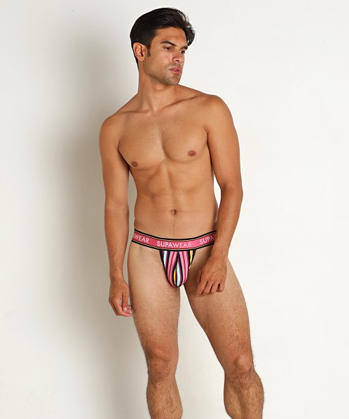 Supawear Sprint Stripe Thong Pink