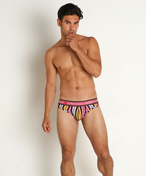 Supawear Sprint Stripe Brief Pink