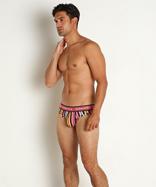 Supawear Sprint Stripe Brief Pink