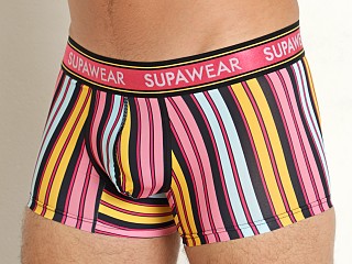 Model in pink Supawear Sprint Stripe Trunk