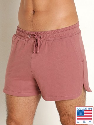 Model in red clay Go Softwear Zion OverDye Pocket Short