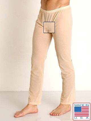 Model in blush Rick Majors Sheer Mesh Lounge Pant