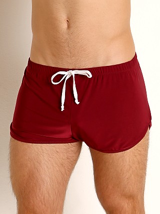 Complete the look: Rick Majors Glossy Flow Lounge Shorts Burgundy