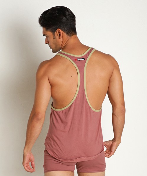 Go Softwear Zion OverDye Athletic Tank Top Red Clay