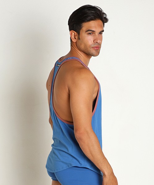 Go Softwear Zion OverDye Athletic Tank Top Cobalt