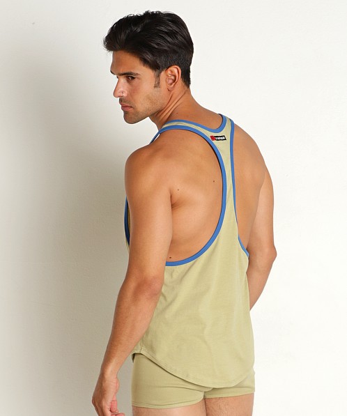 Go Softwear Zion OverDye Athletic Tank Top Sage Leaf