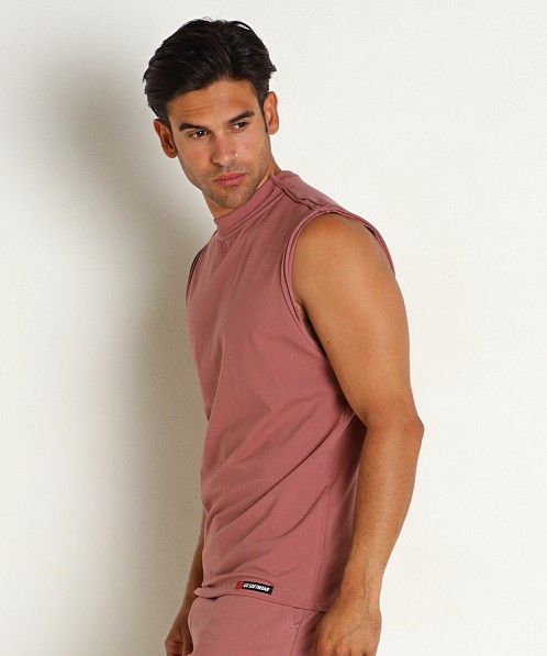 Go Softwear Zion OverDye Raw Edge Muscle Shirt Red Clay