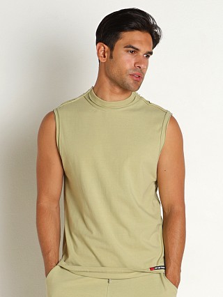 Complete the look: Go Softwear Zion OverDye Raw Edge Muscle Shirt Sage Leaf