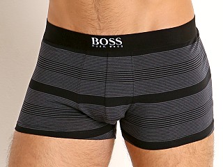 Model in charcoal Hugo Boss Stripe Trunk