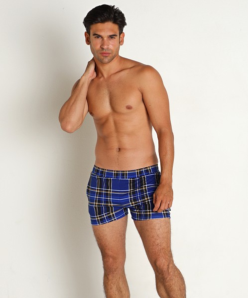 Timoteo Cabin Fever Plaid Short Black/Blue