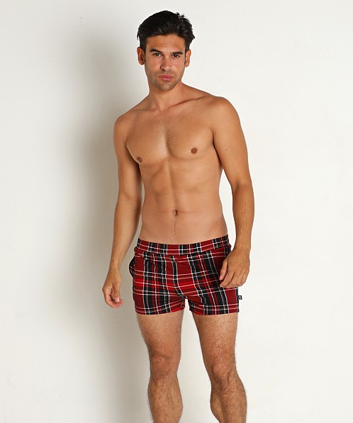 Timoteo Cabin Fever Plaid Short Black/Red