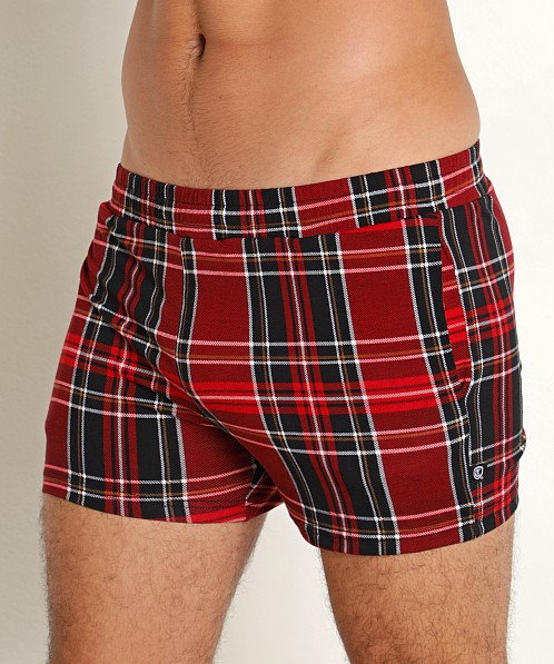 Timoteo Cabin Fever Plaid Short Black/Red