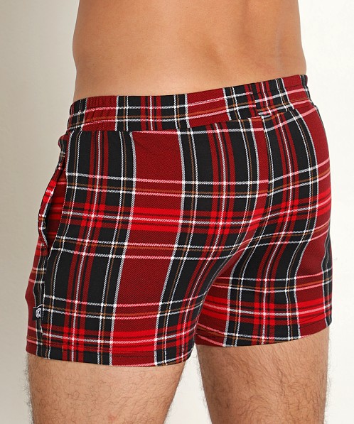 Timoteo Cabin Fever Plaid Short Black/Red