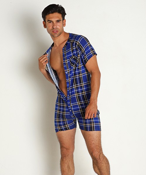 Timoteo Cabin Fever Plaid Union Suit Black/Blue