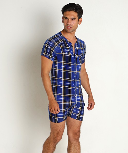 Timoteo Cabin Fever Plaid Union Suit Black/Blue