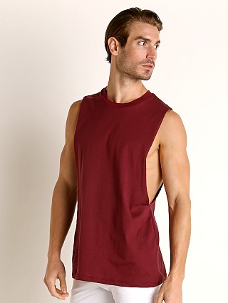 Complete the look: LASC Deep Cut Out Tank Top Burgundy