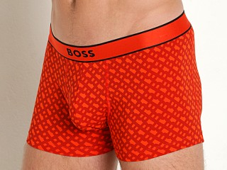 Model in bright orange Hugo Boss Trunk 24 Print