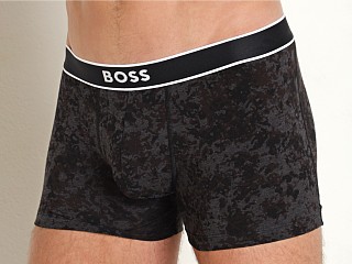 Model in medium grey Hugo Boss Trunk 24 Print