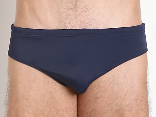 Model in navy Emporio Armani EA7 Eagle Swim Brief