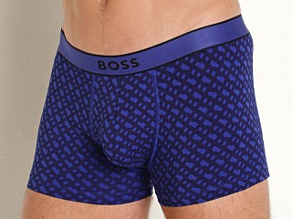 Model in dark purple Hugo Boss Trunk 24 Print