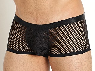 Model in black Modus Vivendi Net Trap Boxer