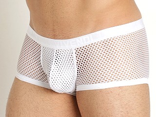 Model in white Modus Vivendi Net Trap Boxer