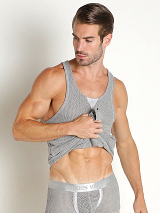 Model in grey Modus Vivendi Host Tank Top