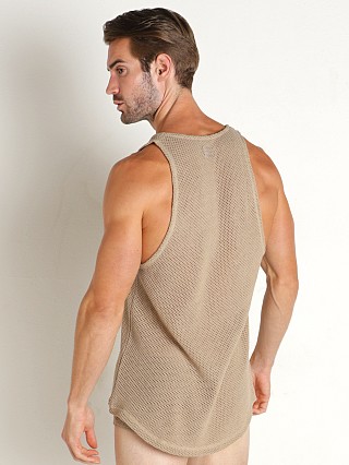 Model in ivory Modus Vivendi Host Tank Top