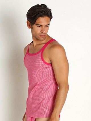 Model in fuchsia Modus Vivendi Country Tank Top