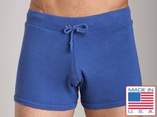 Model in cadet blue Go Softwear 100% Cotton Hiker Short