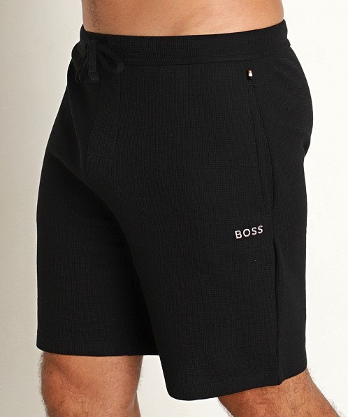 Hugo Boss Waffle Shorts Black