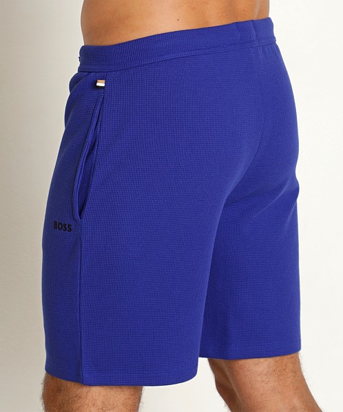 Hugo Boss Waffle Shorts Bright Blue