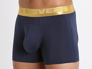 Model in navy John Sievers California Gold Natural Pouch Boxer Briefs