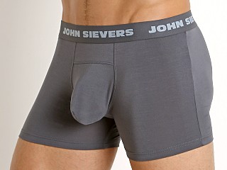 Model in steel grey John Sievers SOLID Natural Pouch Boxer Briefs