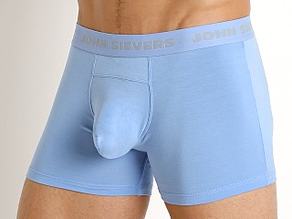 Model in sky blue John Sievers SOLID Natural Pouch Boxer Briefs