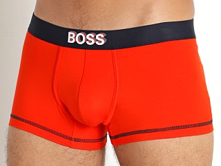 Model in red Hugo Boss Smooth Trunk