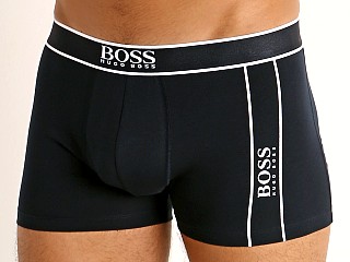 Model in navy Hugo Boss 24 Logo Trunk